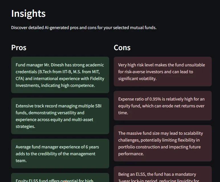 Fund Finder project screenshot